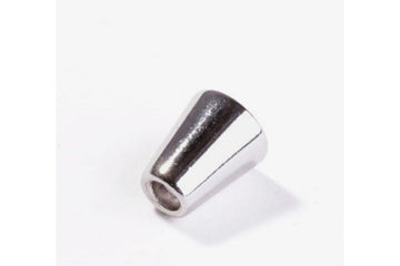 Kordelenden, 4mm, silber, 2 Stück